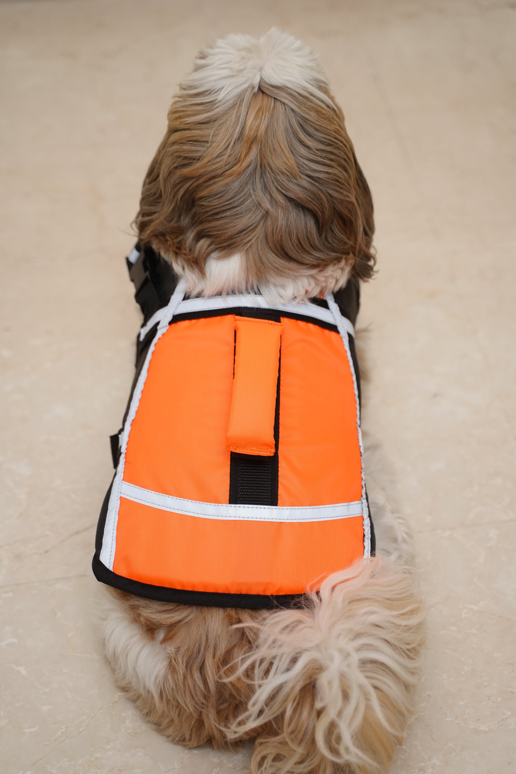Pet Saver Dog Reflective Stripes Life Vest Jacket for Swimming Boating Surfing