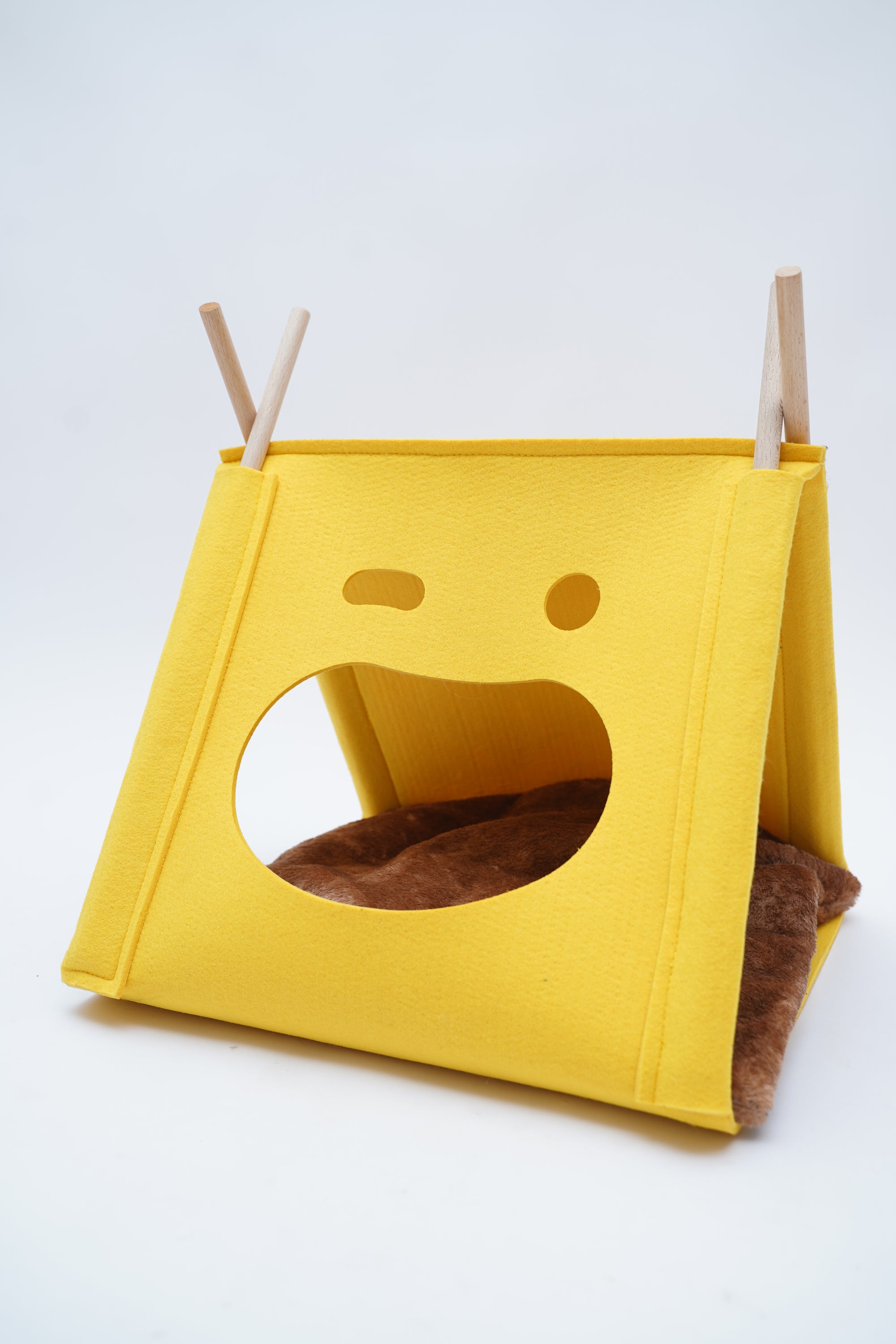 Yellow Smiley Cat Tent House